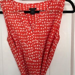 Ann Taylor orange and white dress (M).